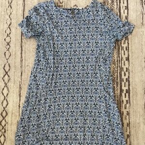 Fat Face Blue Above the Knee Floral Dress